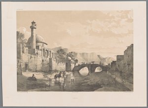 Saheb-ol Amr-Moschee in Täbris von Eugene Flandin