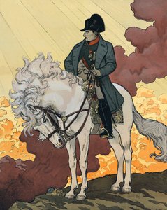 Ein neues Leben von Napoleon I. Bonaparte (1769-1821). Lithografie von 1894 von Eugène Samuel Grasset (1845-1917), veröffentlicht in 