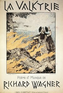 Plakat der Walküre von Richard Wagner