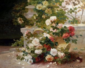 Korb mit Rosen