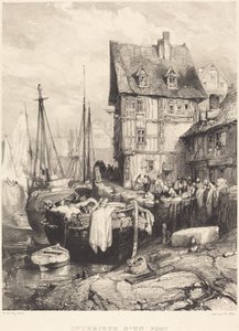Hafeninneres von Eugene Isabey