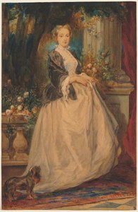 Porträt von Madame Thomas (geb. Camille Boucher) von Eugene Isabey