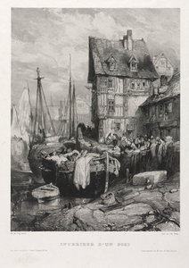 Sechs Marines: Inneres eines Hafens von Eugene Isabey