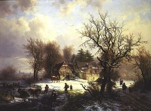 Winterlandschaft von Eugene Joseph Verboeckhoven