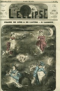 Mondphase & die andere, die 4 Phasen des Mondes, die die 4 sozialen Kategorien von Frauen darstellen von Eugene Ladreyt