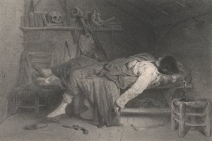 Der Selbstmord, 1846 von Eugene Leroux