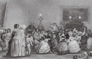 Jugendlicher Maskenball, Paris von Eugene Louis (after) Lami