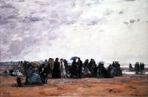 Ein Badeort am Meer von Eugene Louis Boudin