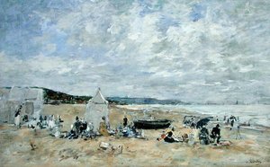 Strandszene von Eugene Louis Boudin