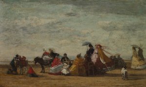 Strandszene von Eugene Louis Boudin