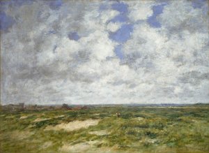 Berck, bewölkte Landschaft, 1882