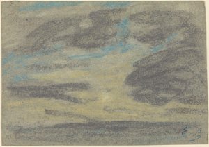 Wolken über dem Meer, 1860-1865 von Eugene Louis Boudin