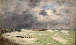 Windstoß in Frascati, Le Havre von Eugene Louis Boudin