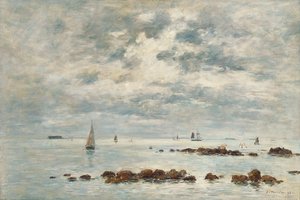 Ebbe, Saint Vaast la Hougue von Eugene Louis Boudin