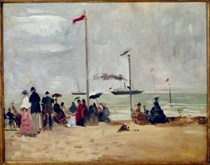 Am Strand von Trouville, Normandie