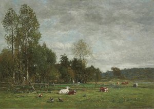 Weide in der Nähe von Honfleur, 1864