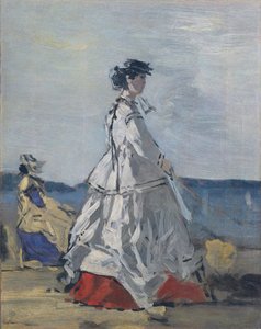 Prinzessin Pauline Metternich 1836-1921 am Strand, ca. 1865-67 von Eugene Louis Boudin