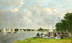 Regatten in Argenteuil, 1866 von Eugene Louis Boudin