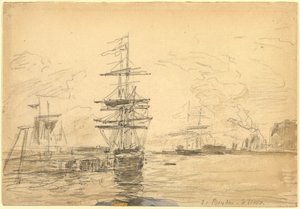 Schiffe im Hafen, ca. 1875