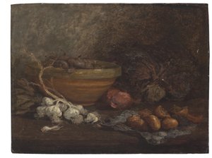 Stillleben mit Zwiebeln