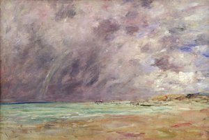 Stürmischer Himmel über der Mündung bei Le Havre, ca. 1892-96 von Eugene Louis Boudin