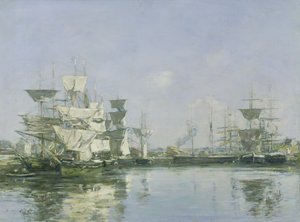 Das Becken in Deauville, ca. 1880-85