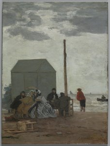 Der Strand von Deauville von Eugene Louis Boudin