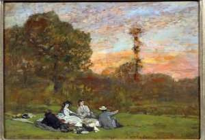 Das Frühstück im Grünen von Eugene Louis Boudin