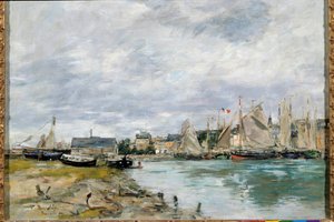 Der Hafen von Trouville von Eugene Louis Boudin