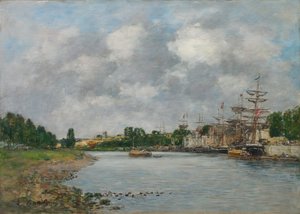 Ansicht des Hafens von Saint-Valéry-sur-Somme, 1891 von Eugene Louis Boudin