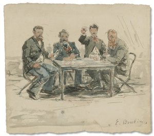 À la ferme Saint-Siméon (Jongkind, Émile van Marcke, Claude Monet und der 