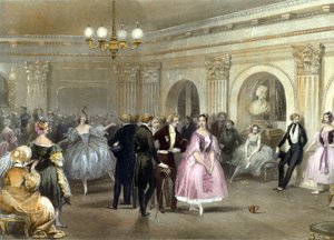 Schauspieler der Pariser Oper, von E. Lami, Gravur von Eugene Louis Lami