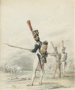 Infanterie der Jeune Garde im Jahr 1812 von Eugene Louis Lami