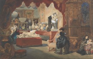 Innenansicht eines Museums von Eugene Louis Lami