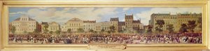 Überprüfung der Nationalgarde, Angriff von Fieschi, 28. Juli 1835 von Eugene Louis Lami
