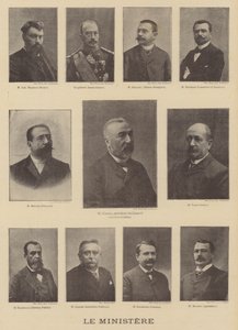 Mitglieder des Ministeriums des neuen Premierministers von Frankreich, Émile Combes von Eugene Pirou