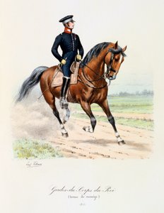 Gardes-du-Corps de Roi, Reitkleidung, 1815