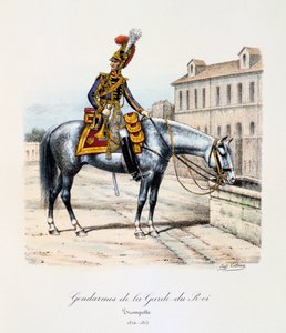 Gendarmen der Königsgarde, Trompeter, 1814-15 von Eugene Titeux