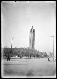 Blick auf den Eastern Parkway in Richtung Brooklyn Museum, ca. 1903-10