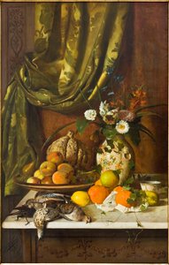 Blumen, Früchte und Wild von Eugenio De Giacomi