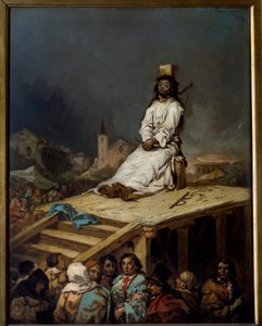 Inquisition: „die Witwen“. Gemälde von Eugenio Lucas y Velasquez (1817-1870) 19. Jahrhundert. Lille, Museum der Schönen Künste
