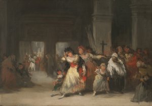 In der Kirche, ca. 1860-66 von Eugenio Lucas Velázquez