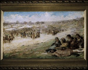 Die Wiese von San Isidro in Madrid von Eugenio Lucas Villaamil