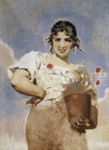 Die Floristin (La Fioraia) von Eugenio Prati