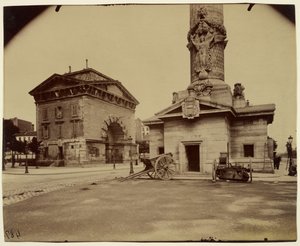 Alte Barriere du Trône (Mautpavillon und Säule)