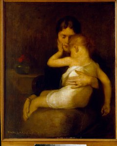 Das kranke Kind (Madame Eugene Carriere und Sohn Leon)