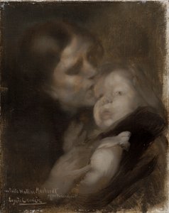 Mutter und Kind, um 1890 von Eugène Carrière