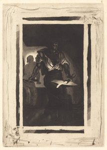 Ein Schmied von Eugène Delacroix