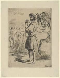 Ein Edelmann aus der Zeit von Franz I. von Eugène Delacroix