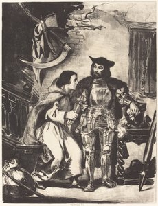 Bruder Martin mit Goetz von Eugène Delacroix